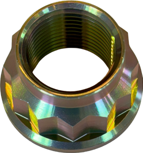 ALN12PD single-slotted MJ-thread self-locking nut with cadmium plated finish