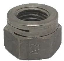 Auto-Lok® ALNd double-slotted A2-70 stainless lock nut — product image