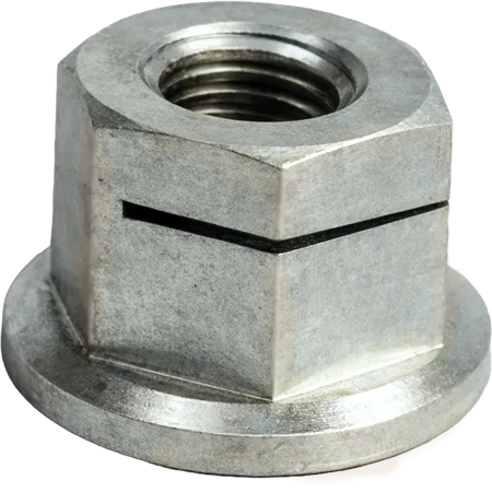 ALNsbMJ single-slotted MJ-thread self-locking nut in A286 stainless steel